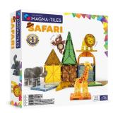 MAGNA-TILES Safari Animals 25-Piece Magnetic Construction Set, The ORIGINAL Magnetic Building Brand