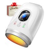 Hand Massager with Heat and Compression, 4000mAh Rechargeable Battery Soothing Kneading & Stretching, Palm, Finger & Wrist Massage, 6 Modes & 6 Intensities, Gifts for Women Men Relaxation at Office