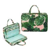 Conair Travel Toiletry Bag - Makeup Bag - Cosmetic Bag -Travel Makeup Bag - Perfect for Vacations - Weekender Shape - Pink Palm Print