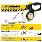 FIDA AutoBrake Retractable Dog Leash. Advanced Patented Design for Dog Pulling, 16 ft Heavy Duty No Pull Pet Walking Leash for Medium Breeds. Tangle Free, Soft Grip, Medium Size.