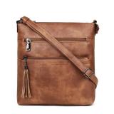 MASINTOR Crossbody Purses for Women, Multi Pocket Casual Crossbody Bag, Adjustable Strap Shoulder Bag with Tassel