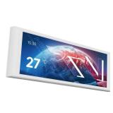 Thermalright Trofeo Vision LCD White Edition Case Sub-Display Features a 6.86-inch Full-Color LCD Screen (1280x480 Resolution) with Magnetic Panel Design. Supports DIY Dynamic/Static Images (White).