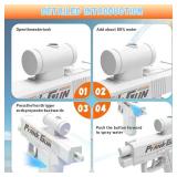 Prank Water Gun, Prank Two-Way Water Gun - Self-Soaking Spray Front & Back, Hilarious Gag Gift & Novelty Toy for Parties, Summer Fun(Pink)