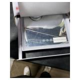 HIEEY Lighted Makeup Mirror, Hollywood Vanity Mirror with Lights, Three Color Lighting Modes, and 5X Magnification Mirror, Smart Touch Control, 360°Rotation (17.3in,White,Gift Box)