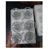 ZENFUN Set of 6 Irish Coffee Mugs, 8 Oz Glass Footed Espresso Cups with Handles, Clear Goblet Mugs Glasses for Coffee, Latte, Cappuccino, Smoothie, Hot&Cold Beverage