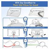 IKSTAR CPAP Pillow for Side Sleepers Fits All CPAP Mask Types Adjustable Memory Foam with Contoured Cutouts for Side, Back & Stomach Sleepers Reduces Air Leaks & Mask Pressure a Better Sleep