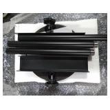 OZRVYNDAREL Photo Frame Tabletop Easel Stand-Heavy Duty Tabletop Display Easel, French Style Gold Easel Stand,Picture Frame Stand for Wedding/Art/Photos,Picture Easels (Black, 28inch)