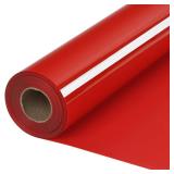 HTVVETUR Red HTV Iron on Vinyl 12Inch by 35ft Heat Transfer Vinyl for T-Shirt HTV Rolls for All Cutter Machine - Easy to Cut & Weed (35ft, Red)