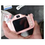 Dwfit Upgrade Selfie Kids Camera, Christmas Birthday Gifts for Boys Girls Age 3-12, HD Kids Digital Video Cameras for Toddler with Cartoon Soft Silicone Cover, Portable Toy for 3 4 5 6 7 8 Years Old