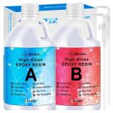 JDiction Epoxy Resin Clear High Gloss Epoxy Resin, Maximum 1.5 Inch Deep Pour 1 Gallon Casting Resin for Jewelry Making, Table Top, Wood and Mold Crafts