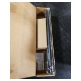 Zeerobee Curtain Rods for Windows 32 to 48, 1 Inch Industrial Wrap Around Black Curtain Rod, Indoor/Outdoor Room Divider Adjustable Drapery Pole, 32-48