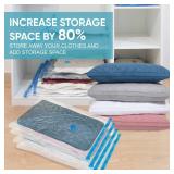 Vacuum Storage Bags, 10 Jumbo Space Saver Bags with Pump, Space Bags, Vacuum Sealer Bags for Clothes, Comforters, Blankets, Bedding