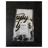 Fancy Land Happy New Year Tablecloths 3 Pack New Years Eve Party Supplies 2026 Gold Black White Tablecloths for Rectangle Tables Happy New Years Decorations 2026
