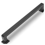 Amerdeco 10 Pack Matte Black Cabinet Pulls 8.8 Inch Hole Centers Kitchen Cabinet Handles Cabinet Hardware Kitchen Handles for Cabinets Cupboard Handles Drawer Pulls ZH0019