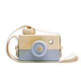 Baby Toy Wooden Mini Camera Toy, Baby Kids Cute Mini Sharpe Toy, Neck Hanging Photographed Props for Baby Toddlers Children Kids