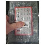 wugongshan 1080 Pcs Screws Bolts and Nuts Assortment Kit, Metric Machine Screws and Nuts and Flat Washers, M3/M4/M5/M6 Cross Slotted Round Head Bolts Sets (C)