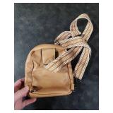 LATMAP 3L SMALL Sling Bag Fanny Packs For Women Men Mini Crossbody Chest Belt Travel Bag Purse Handbag Faux Leather Fashion Cute Light Grey