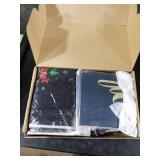 Fourluoo 18 Pcs Fabric Shower Curtain Set with 12 Decorative Shower Curtain Hooks Bathroom Towels Non Slip Absorbent Microfiber Rug for Modern Aesthetic Bathroom (Black and Red,Christmas)