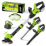 Kids Tool Set, 3-IN-1 Toddler Power Garden Tools with Sounds & Lights, Volume+/-, Toy Weed Wacker, Leaf Blower & Hedge Trimmer, Outdoor Play Toy Tools, Christmas Birthday Gifts for Boys 3 4 5 6 7 8+