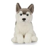Living Nature Husky Stuffed Animal | Fluffy Dog Animal | Soft Toy Gift for Kids | 8 inches
