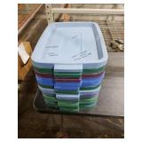 19pk Rubbermaid Roughneck Storage Tote Lids Bundle