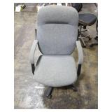 Grey Fabric Rolling Computer Chair