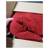 72 Inch Christmas Knitted Tree Skirt Giant Claret Red Chunky Xmas Tree Skirt Extra Large Braided Cable Knit Rustic Farmhouse Xmas Ornaments for Home Merry Christmas Holiday Winter Party Decoration