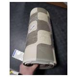 Sage Green Beige Retro Curvy Checkered Grid Checkerboard Kitchen Rug Sets [2 PCs], Anti-Fatigue, Waterproof Non-Slip Kitchen Mats Heavy Duty Comfort Foam Rug for Floor, Home, Laundry,17x29+17x47