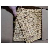 Liliful Christmas Tree Collar Woven Tree Collar Tree Ring Farmhouse Tree Collar Wicker Rustic Tree Skirt for Christmas Tree Decorations(Natural,42 Inches)