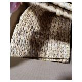 Liliful Christmas Tree Collar Woven Tree Collar Tree Ring Farmhouse Tree Collar Wicker Rustic Tree Skirt for Christmas Tree Decorations(Natural,42 Inches)