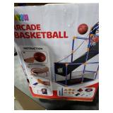 JOYIN Arcade Basketball Game Set with 4 Balls and Hoop for Kids 3 to 12 Years Old Indoor Outdoor Sport Play - Easy Set Up - Air Pump Included - Ideal for Competition