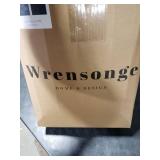 WRENSONGE Velvet Queen Quilt Set-3 Pieces Blue Grey Luxurious Velvet Striped Channel Comforter with 2 Shams, Soft Bedspread Coverlet Quilted Bedding Set for All Season