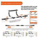 Ally Peaks Pull Up Bar for Doorway,Multiple Levels Width Adjustable Pull Up Bar Accurately Match Wide and Narrow doorframe,Indoor Chin-Up Bar Workout Bar,USA Original Patent