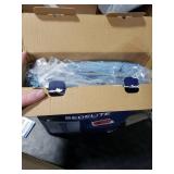 BEDELITE Faux Rabbit Fur Blanket, Luxurious 3D Striped Winter Blanket for Decor & Gift, Soft and Warm Plush Blue Fluffy Faux Fur Throw Blanket All Seasons Suitable, (Light Blue, 50x 60)