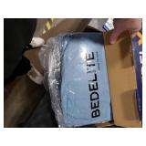 BEDELITE Faux Rabbit Fur Blanket, Luxurious 3D Striped Winter Blanket for Decor & Gift, Soft and Warm Plush Blue Fluffy Faux Fur Throw Blanket All Seasons Suitable, (Light Blue, 50x 60)