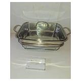 Cuisinart 7BSRT-31 Classic Entertaining Collection 12-Inch, 5-Quart Stainless Rectangular Buffet Server, Silver