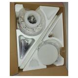 BYKISTOK 46" Flush Mount Ceiling Fan with Lights - White Modern Fan Light with Reversible Mute Motor, 3CCT Dimmable, Wind Speeds Adjustable, Low Profile Light Fixure for Indoor Use, Bedroom