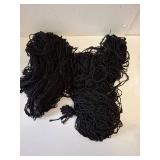 Shappy 2 Pcs Fish Net Decorative 80 x 40 Inch, Wall Hanging Fishnet for Mermaid, Pirate, Nautical, Under the Sea Party Decoration Ocean Themed Hawaii Beach Birthday Halloween Party Supplies(Black)