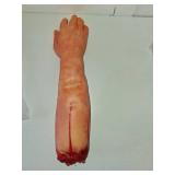 Bezall Halloween Bloody Body Parts, Scary Fake Severed Arm Realistic Broken Hand Props for Halloween Party Haunted House Decorations (Broken Arm)