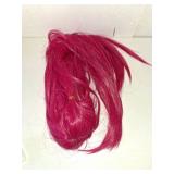 FantaLook Long Straight Hot Pink Cosplay Wig with 2 Ponytails for Halloween Party Costumeï¼Small Sizeï¼