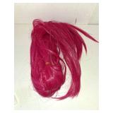 FantaLook Long Straight Hot Pink Cosplay Wig with 2 Ponytails for Halloween Party Costumeï¼Small Sizeï¼