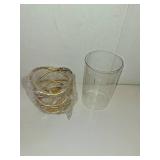 Hurricane Glass Pillar Candle Holder Craftsmanship with Removable Glass for Halloween, Christmas, Thanksgiving, New Year, Wedding Party Anniversary Home Decor (Gold)