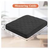 Dog Bed Covers Replacement Washable - Waterproof Dog Bed Covers Quilted, Water Absorbable Pet Puppy Bed Cover for Dog Cat, Cover Only 36Lx27Wx6H Inches Darkgrey