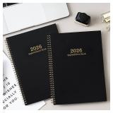 2026 Appointment Book - Daily Planner 2026 from Jan. 202 - Dec. 2026, 30-Minute Interval, Weekly Appointment Planners with Colorful Tabs, 8.5" x 11"