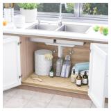 SIKADEER 22" x 22" Under Sink Mat Waterproof, Silicone Mat Kitchen Drawer Shelf and Cabinet Liner, Sink Protector for Kitchen Organizers and Storage, Boot Tray Pet Food Mats