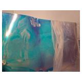 ONEART | 6pcs Transparent Iridescent Vinyl Sheets-8.2" x 11.8" Holographic Laser Clear PVC Plastic Film for Earrings Crafts