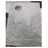 Moonlit/Sun Waves Art Prints - 2 ct