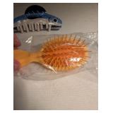 Decorative Hair Clip Set - Fish Design and Orange Brush
