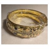 Lucite Bangle with Embedded Stones