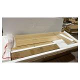 Fluted Kitchen Pantry Storage Cabinet with Charging Station/LED Light/Doors/Shelves (may be slightly different than pictured)  - Retail: $0